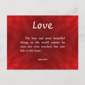 Carte Postale L'amour invisible (Devant)