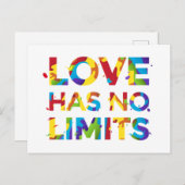 Carte Postale L'amour n'a pas de limites (Devant / Derrière)