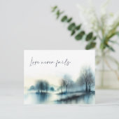 Carte postale "L'amour ne manque jamais" (Debout devant)