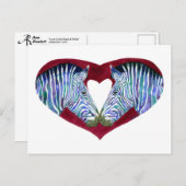 Carte postale "L'amour n'est pas noir et blanc" (Devant / Derrière)