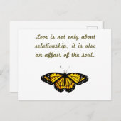 Carte Postale L'Amour N'Est Pas Seulement Une Relation (Devant / Derrière)