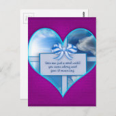 Carte Postale L'amour n'était qu'un mot (Devant / Derrière)