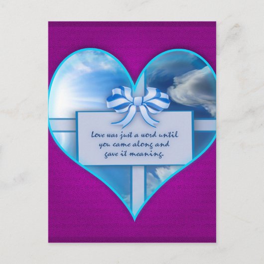 Carte Postale L'amour n'était qu'un mot (Devant)