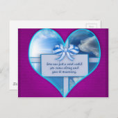 Carte Postale L'amour n'était qu'un mot (Devant / Derrière)