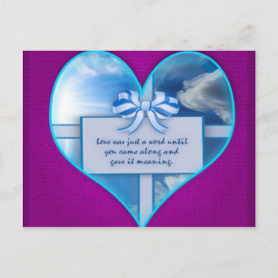 Carte Postale L'amour n'était qu'un mot