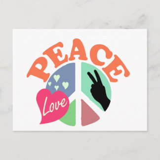 Carte Postale L'amour pour la paix