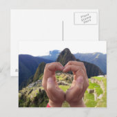 Carte Postale L'amour pour Machu Picchu Pérou (Devant / Derrière)