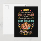 Carte Postale L'amour riant de maman (Devant / Derrière)