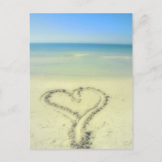 Carte Postale L'amour sur la plage