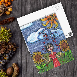 Carte Postale L'amour te fera grandir