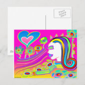 Carte Postale L'amour va fleurir : l'espace de rêve (Devant / Derrière)