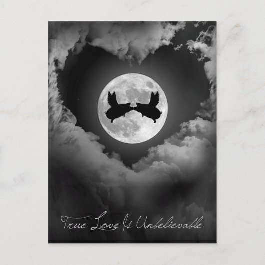 Carte Postale L'Amour Véritable Est Des Chiens Incroyables Qui V (Devant)