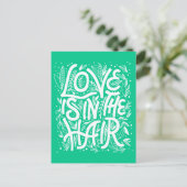 Carte Postale L'Amour Vert Est Dans Les Cheveux (Debout devant)