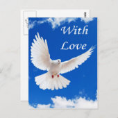 Carte Postale L'amour vole dedans (Devant / Derrière)