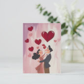 Carte Postale L'Amour Whimsical dans l'air (Debout devant)