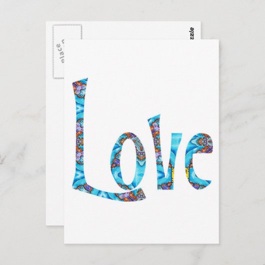 Carte Postale L'Amour Whimsical I (Devant / Derrière)