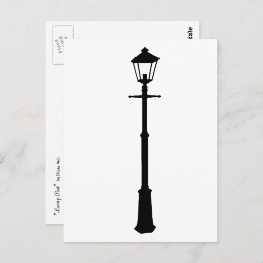 Carte postale Lampe (Devant / Derrière)