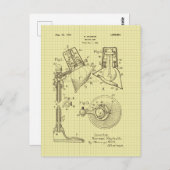 Carte Postale Lampe de lecture MacBeth vintage patente (Devant / Derrière)