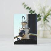 CARTE POSTALE LAMPE DE TRAIN À VAPEUR (Debout devant)