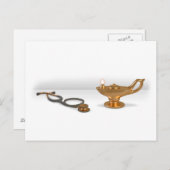 Carte Postale Lampe Infirmière Et Stethoscope (Devant / Derrière)