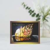 Carte Postale Lampe Lily Bouquet Art (Debout devant)