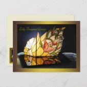Carte Postale Lampe Lily Bouquet Art (Devant / Derrière)