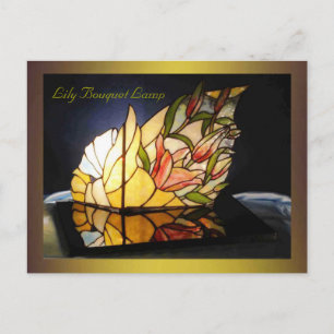 Carte Postale Lampe Lily Bouquet Art