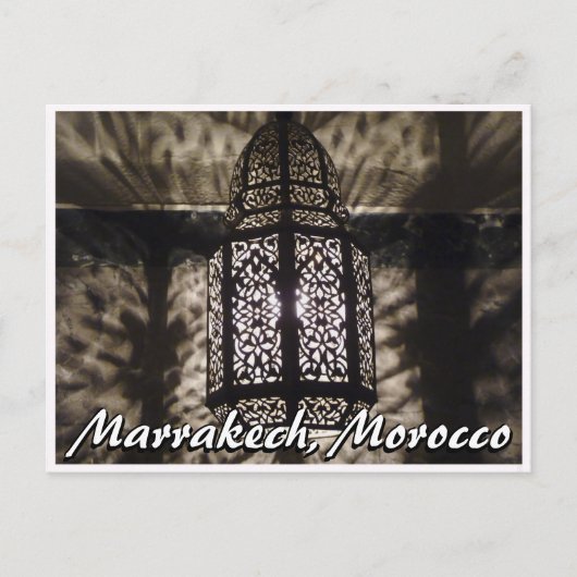 Carte Postale Lampe marocaine (Devant)