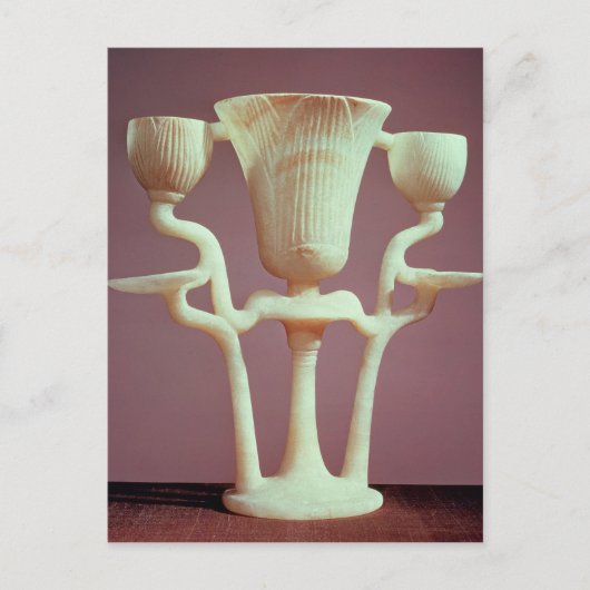 Carte Postale Lampe sous forme de trois fleurs de lotus (Devant)