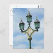 Carte Postale Lampes de rue (Devant / Derrière)