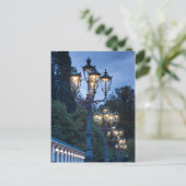 Carte Postale Lampes de rue la nuit, Allemagne (Debout devant)