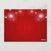 Carte Postale Lampions chinois Feu d'artifice Année du Lapin 202 (Dos)