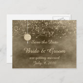 Carte postale 'Lampions d'ivoire, sauvez la date' (Devant / Derrière)