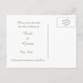 Carte postale 'Lampions d'ivoire, sauvez la date' (Dos)