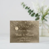 Carte postale 'Lampions d'ivoire, sauvez la date' (Debout devant)