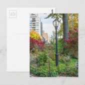 Carte Postale Lamppost et banc (Devant / Derrière)