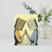 Carte Postale Lampshades sur leur tête (Debout devant)