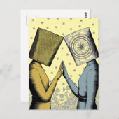 Carte Postale Lampshades sur leur tête (Devant / Derrière)