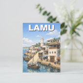 Carte Postale Lamu Kenya (Debout devant)