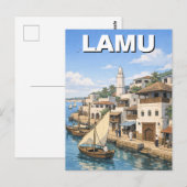 Carte Postale Lamu Kenya (Devant / Derrière)