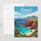 Carte Postale Lanai, Hawaï (Devant / Derrière)