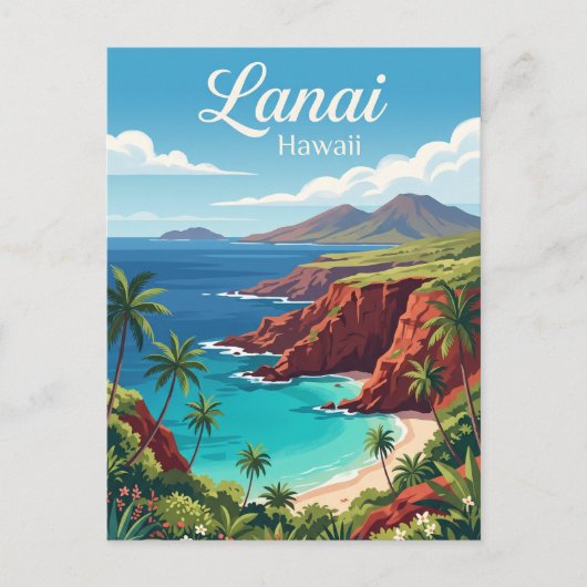 Carte Postale Lanai, Hawaï (Devant)