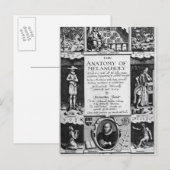 Carte Postale L'anatomie de la mélancolie (Devant / Derrière)