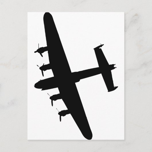 Carte Postale Lancaster Bomber RAF (Devant)