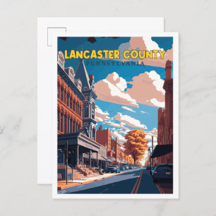 Carte Postale Lancaster Comté Pennsylvanie États-Unis voyage vin