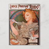 Carte Postale Lance parfum Rodo par Alphonse Mucha (Devant)