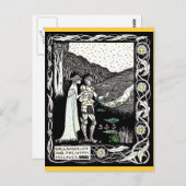 Carte Postale Lancelot et Hellawes la sorcière (Devant / Derrière)