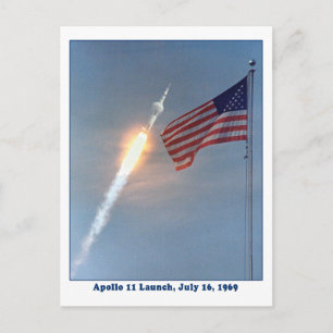 Carte Postale Lancement d'Apollo 11 le 16 juillet 1969