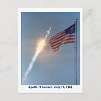 Carte Postale Lancement d'Apollo 11 le 16 juillet 1969