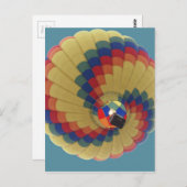 Carte Postale Lancement de ballon (Devant / Derrière)